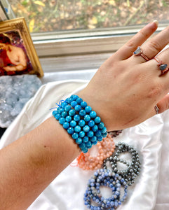 Blue Apatite Bracelets