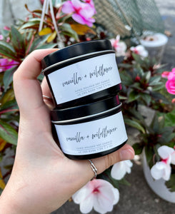 Vanilla + Wildflower Soy Candles (4oz)